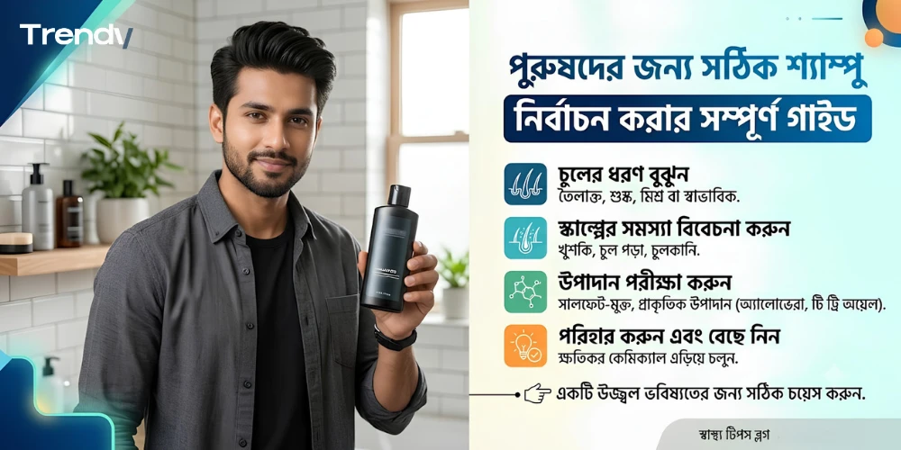 পুরুষদের জন্য সঠিক শ্যাম্পু নির্বাচন করার সম্পূর্ণ গাইড
