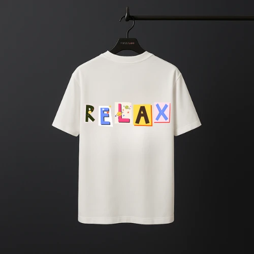 RELAX Back Side Printed | Drop Shoulder T - Shirt | Mens Drop Shoulder