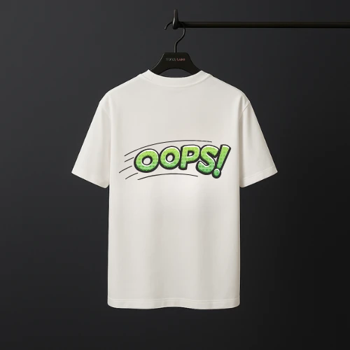 Oops Comic Graphic Drop Shoulder T-Shirt