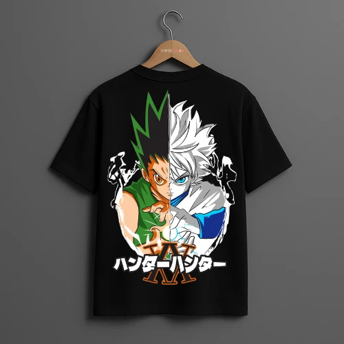 Hunter x Hunter Gon and Killua Split Design T-Shirt
